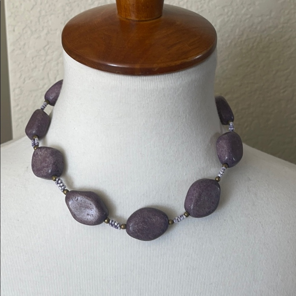 Gorgeous hand made stone choker